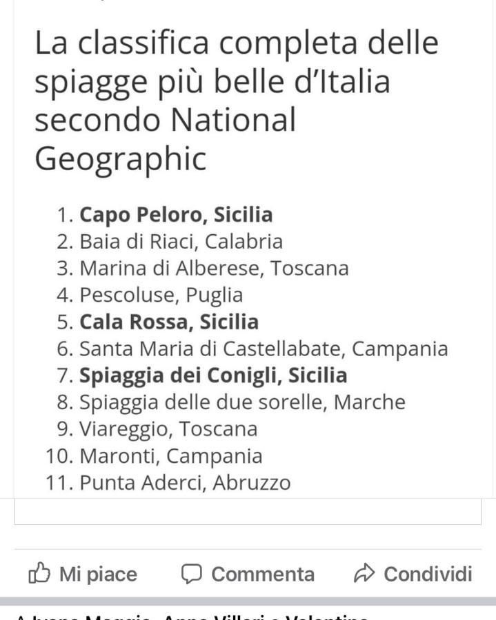 Tra mare e lago Torre di Faro Exterior foto